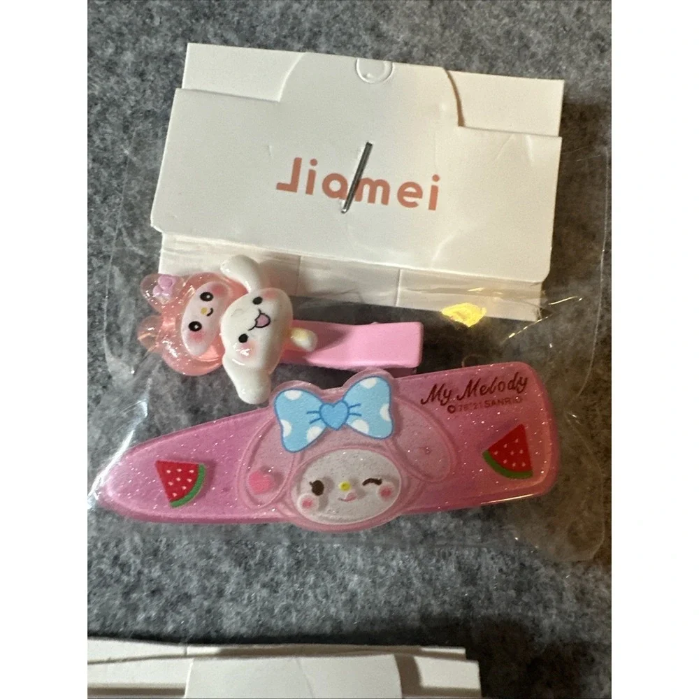 Jiamei Hair Clips Girls Lot of 6 My Melody Variety New